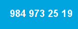 984 973 25 19 984 973 25 19